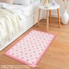 Alfombra De Poliester Estampada 80 X 120cm Modelo Pinkredstars Multicolor