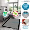 Alfombra De Poliester Estampada 80 X 120cm Modelo Wh1010 Gris