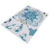 Alfombra De Poliester Estampada 100 X 150cm Modelo Mariner Multicolor