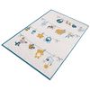 Alfombra De Poliester Estampada 100 X 150cm Modelo Puppetend Multicolor