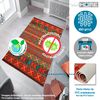 Alfombra De Poliester Estampada 100 X 200cm Modelo Tomahawk Multicolor