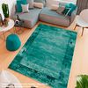 Alfombra De Poliester Estampada 100 X 200cm Modelo Wh1018 Aguamarina