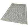 Alfombra De Poliester Estampada 100 X 200cm Modelo Thewedding Gris