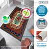 Alfombra De Poliester Estampada 140 X 220cm Modelo Thegrandma Multicolor