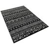 Alfombra De Poliester Estampada 160 X 230cm Modelo Mountainrange Negro