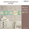 Pintura Decorativa En Mdf De 5 Piezas  Wellhome 15 X 15 Cm