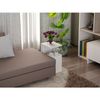 Mesa Auxiliar Con 2 Estantes De Madera Wellhome 35x60x30 Cm Blanco