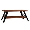 Mesa De Cento Con 2 Niveles De Madera Wellhome 98x43x50 Cm Nogal