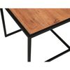 Mesa De Centro Metal  Wellhome 104x50x50 Cm Noga Y Negro