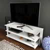 Mesa Tv De Aglomerado Wellhome 120 X 47,4 X 44,6 Cm Blanco