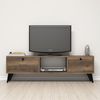 Mesa Tv De Aglomerado Wellhome 138 X 42,6 X 29,5 Cm Nogal negro