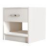 Mesilla De Aglomerado Rechapado Wellhome Niger 52 X 46,8 X 45 Cm Blanco