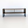 Mesa Tv De Aglomerado Wellhome 120 X 45 X 35 Cm Nogal humo