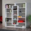 Librería,100% Tablero De Aglomerado Rechapado En Melamina, Color Blanco