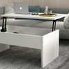 Mesa Auxiliar De Aglomerado Wellhome 95x56,5x11,6 Cm Blanco