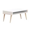 Mesa Auxiliar De Aglomerado Wellhome 86x46x15 Cm Blanco