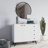 Mueble Multiusos,100% Tablero De Aglomerado Rechapado En Melamina, Color Blanco