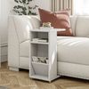 Mesa Auxiliar De Aglomerado Wellhome 37x69x11 Cm Blanco