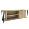 Mesa Tv De Aglomerado Wellhome 120 X 54 X 30 Cm Fieltro  negro