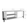 Mesa Tv De Aglomerado Wellhome 120 X 54 X 30 Cm Fieltro  negro