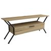 Mesa Tv De Aglomerado Wellhome 124 X 54 X 35 Cm Fieltro  negro