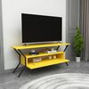 Mesa Tv De Aglomerado Wellhome 124 X 54 X 35 Cm Amarillo negro