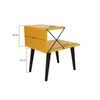 Mesilla De Aglomerado Rechapado Wellhome Mississipi 50x55x40 Cm Amarillo