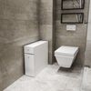 Mueble De Baño,100% Tablero De Aglomerado Rechapado En Melamina, Color Blanco