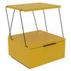 Mesilla De Aglomerado Rechapado Wellhome Mississipi 42x52x41 Cm Amarillo