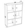 Librería Aglomerado Wellhome  72 X 25 X 93 Cm