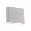 Aplique De Pared, Metal , Blanco, 12x9x2, Casquillo 1 X 6 W Led