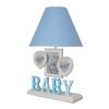 Lámpara De Sobremesa Azul, Baby, Volga, 31x30x50, E27 60w.