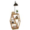 Lámpara De Pie Con Metal Negro Bronze 38x25x165 E27 Max 60w Wellhome