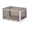 Caja De Almacenamiento Plegable Multifuncional Color Gris 28l