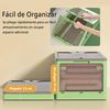 Caja De Almacenamiento Plegable Multifuncional Color Gris 28l