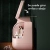 Caja Organizadora Maquillaje Con Espejo Con Luz Led Rosa Joybos