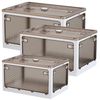 Set Extra De 3 Cajas De Almacenamiento (55 + 85 + 116 L) Plegable Multifuncional