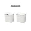 Set De 2 Cubos De Basura Multifuncionales Para Puerta O Pared De 12l Cada Uno (12l+12l)