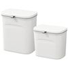 Set De 2 Cubos De Basura Multifuncionales Para Puerta O Pared De 8l Y 12l