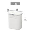 Set De 2 Cubos De Basura Multifuncionales Para Puerta O Pared De 8l Y 12l