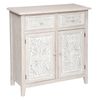 Aparador Práctico Y Elegante Con 2 Puertas En Madera Blanca (80x34,5x85cm) Wellhome