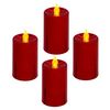 Set 4 Velas Led Votiva Roja Wellhome