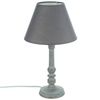 Lámpara De Madera Gris D. 20 X H. 36 Cm Wellhome