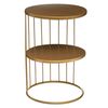 Mesita Decorativa De Interior Golden Table 52x36x36 Cm Wellhome