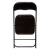 Silla Acero Plegable Negra - Básica Wellhome  39x39x43 Negro