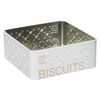 Caja De Almacenamiento "scandi Nature" Para Galletas Dimensiones 19.5x19.5x8 Cm Wellhome