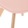 Set 4 Silla "baya" Rosa Palo Patas De Madera De Haya Atmosphera