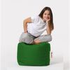 Pouf De Jardín De Poliester Reciclado Wellhome 45x45x45 Color Verde