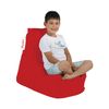 Sillón-puf Niños Poliestireno Reciclado Wellhome Exteriores 40x65x25 Rojo