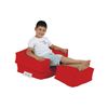 Sillón + Puf Para Niños Para Exteriores Rojo